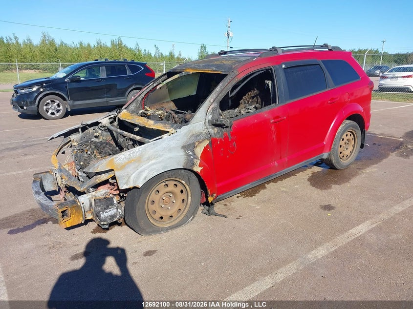 2015 Dodge Journey, Повністю згоріле, IAAI, VIN 3C4PDCAB0FT552646 — фото 2