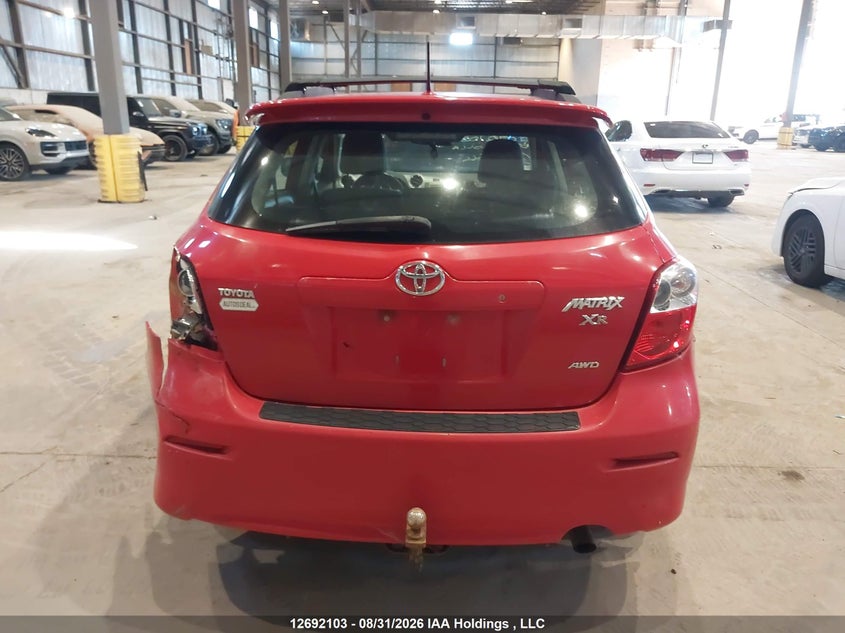 2009 TOYOTA MATRIX HATCHBACK 2.4L I4 FI DOHC 16V NF4
