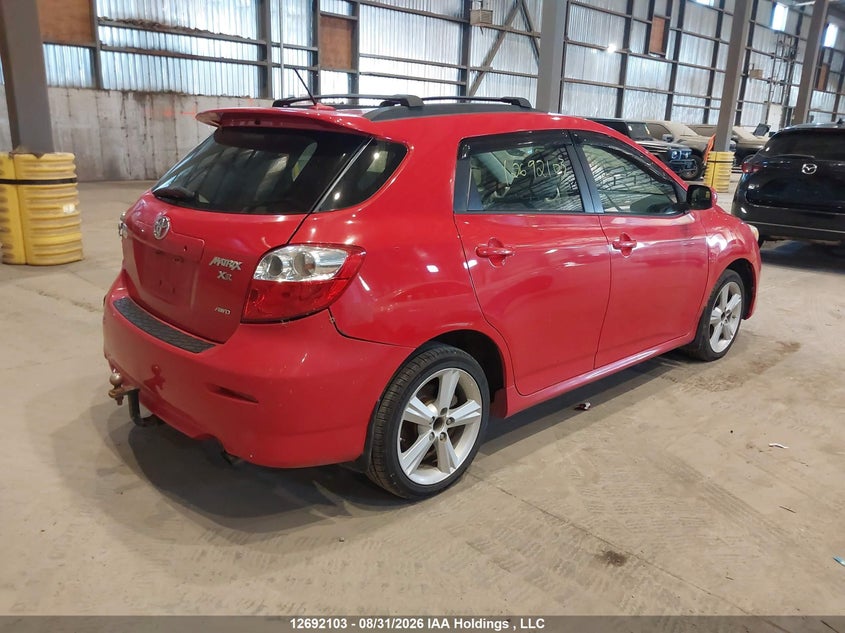 2009 TOYOTA MATRIX HATCHBACK 2.4L I4 FI DOHC 16V NF4