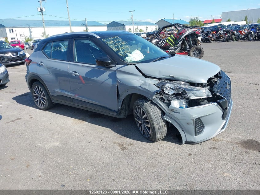 2021 Nissan Kicks Sv, Правый перёд, IAAI, VIN 3N1CP5CV1ML487783