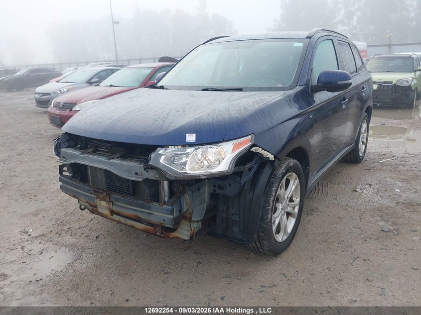 2014 Mitsubishi Outlander, Удар спереду, IAAI, VIN JA4JZ3AX1EZ604306 — фото 2