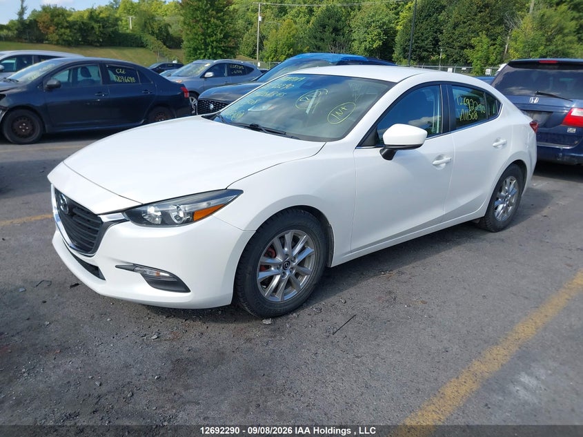 Vin: jm1bn1v73h1111508, lot: 3097176, mazda mazda3 gs 20172