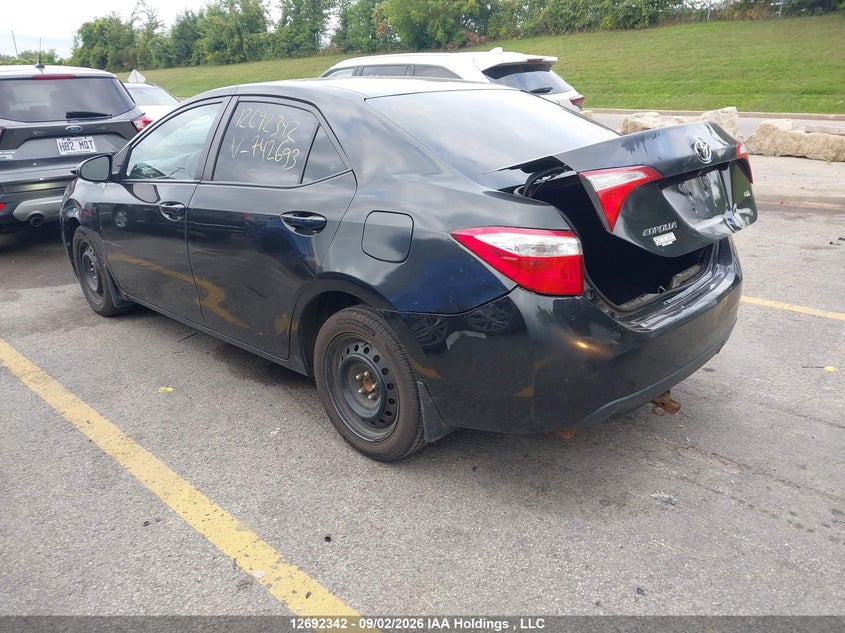 Vin: 2t1burhe4gc742693, lot: 3097235, toyota corolla le 20163