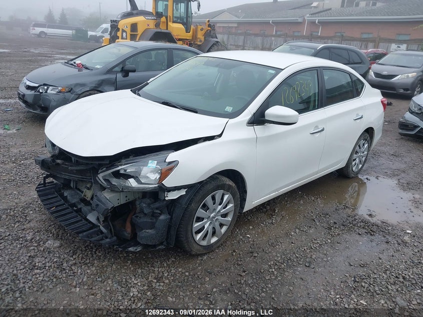 2016 Nissan Sentra, Удар спереду, IAAI, VIN 3N1AB7AP8GL644543 — фото 2