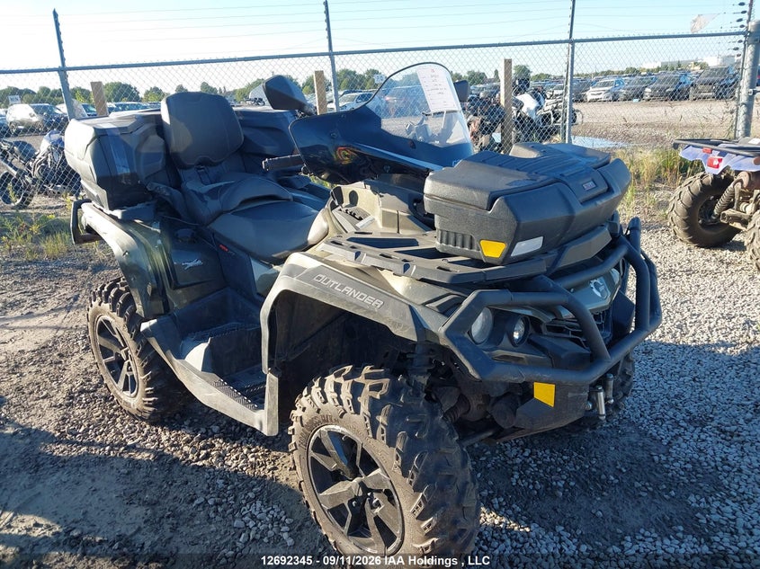 2022 Can-Am Outlander Max Xt 850/Xt-P 850, Right Rear, IAAI, VIN 3JBLPAU44NJ000622