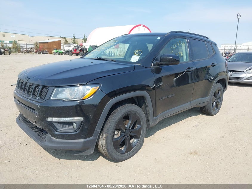 2019 Jeep Compass, Rear, IAAI, VIN 3C4NJDBBXKT648587 — photo 2