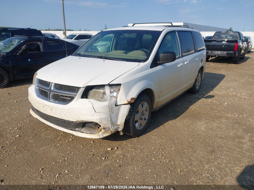 2012 Dodge Caravan, Удар спереди, IAAI, VIN 2C4RDGBG1CR101363 — фото 2