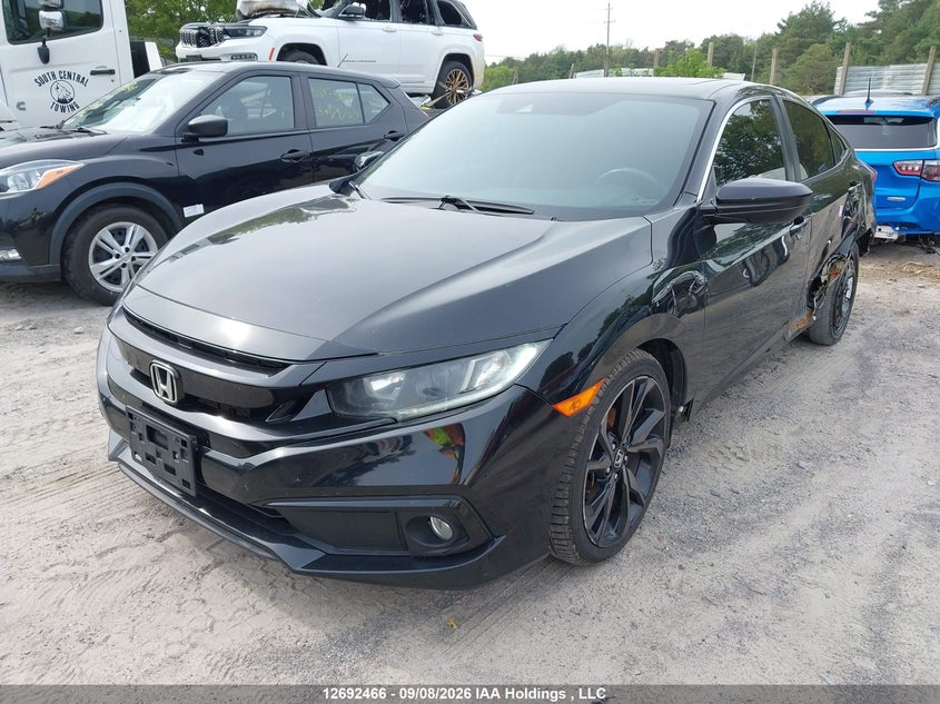 Vin: 2hgfc2f8xkh018709, lot: 3097373, honda civic sport 20192