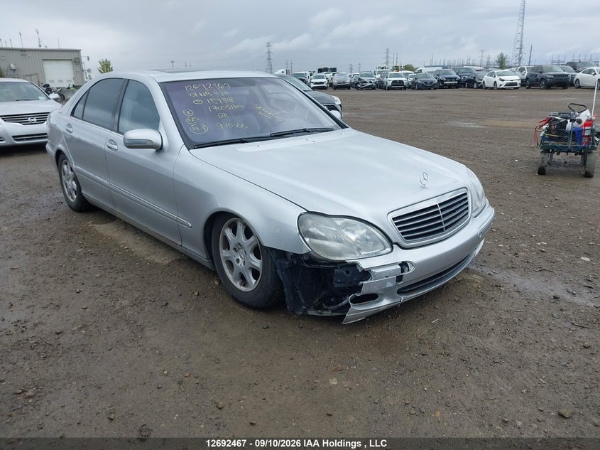 2001 Mercedes-Benz S 430 Base Lwb, Удар спереди, IAAI, VIN WDBNG70J51A159318