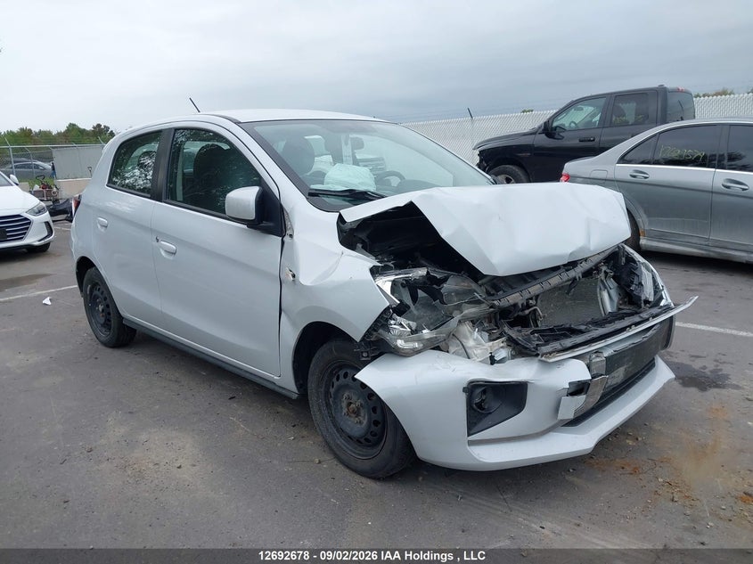 2022 Mitsubishi Mirage Es/Le, Удар спереду, IAAI, VIN ML32AUHJ5NH004177