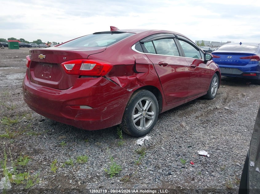 Vin: 3g1be5smxhs553596, lot: 3097628, chevrolet cruze lt auto 20174