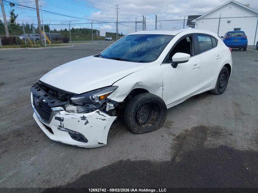 Vin: jm1bn1m36h1128933, lot: 3097651, mazda 3 grand touring 20172