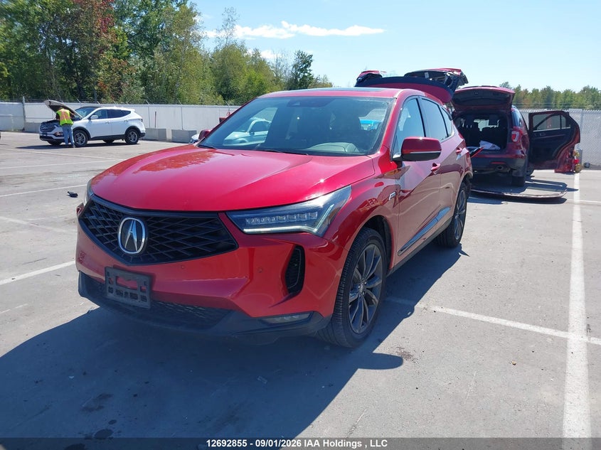 2025 Acura Rdx A-Spec, Rear, IAAI, VIN 5J8TC2H65SL800711 — photo 2