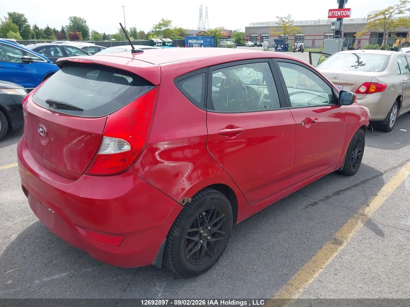 Vin: kmhct5ae6cu028471, lot: 3097811, hyundai accent gl 20124