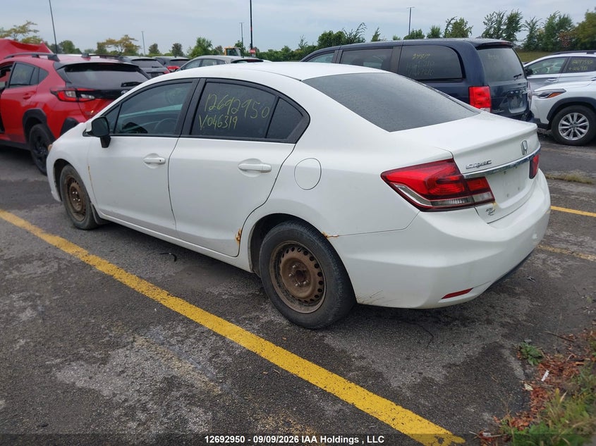 Vin: 2hgfb2f41dh046319, lot: 3097865, honda civic 20133