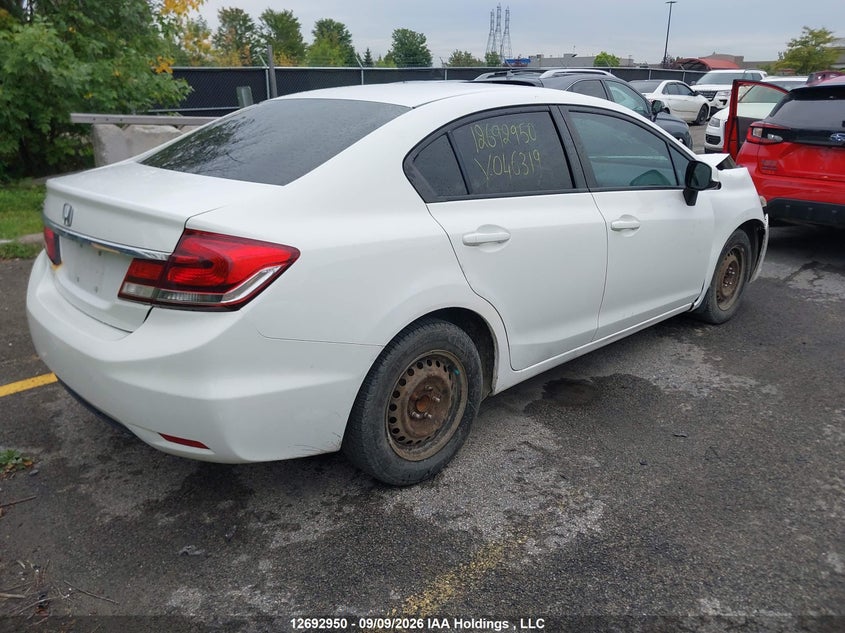 Vin: 2hgfb2f41dh046319, lot: 3097865, honda civic 20134