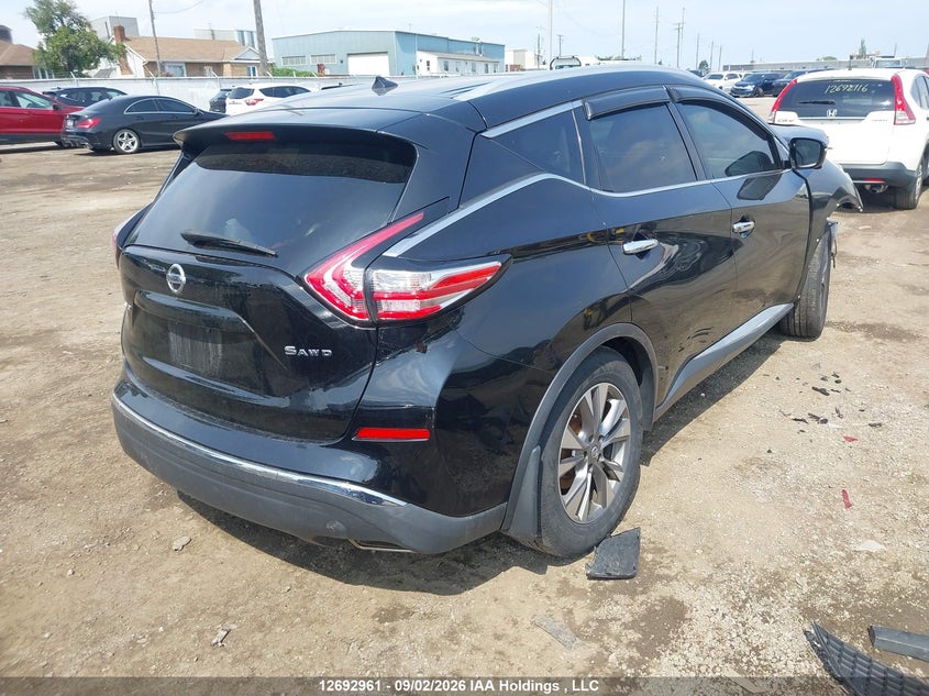 Vin: 5n1az2mh4gn100200, lot: 3097876, nissan murano s/sl/sv/platinum 20164