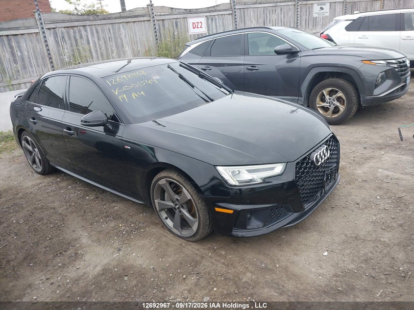 Vin: wauenaf47kn001544, lot: 3097882, audi a4 quattro 2019 img_1