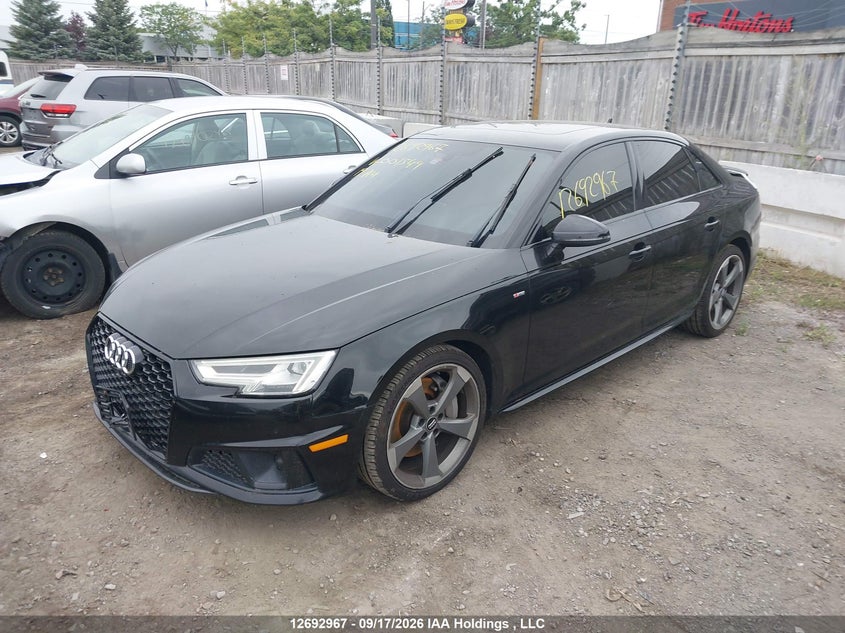 Vin: wauenaf47kn001544, lot: 3097882, audi a4 quattro 20192