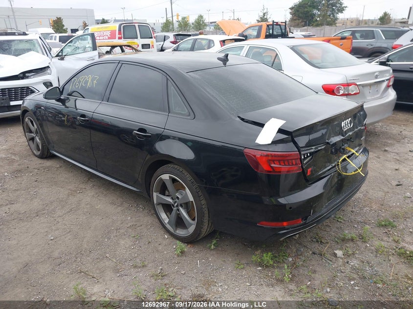 Vin: wauenaf47kn001544, lot: 3097882, audi a4 quattro 20193