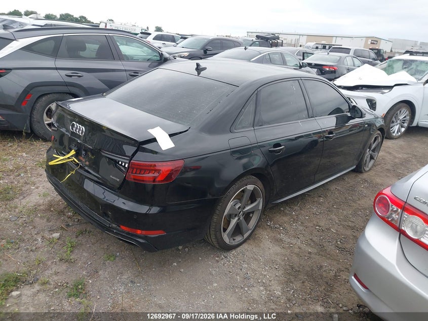 Vin: wauenaf47kn001544, lot: 3097882, audi a4 quattro 20194