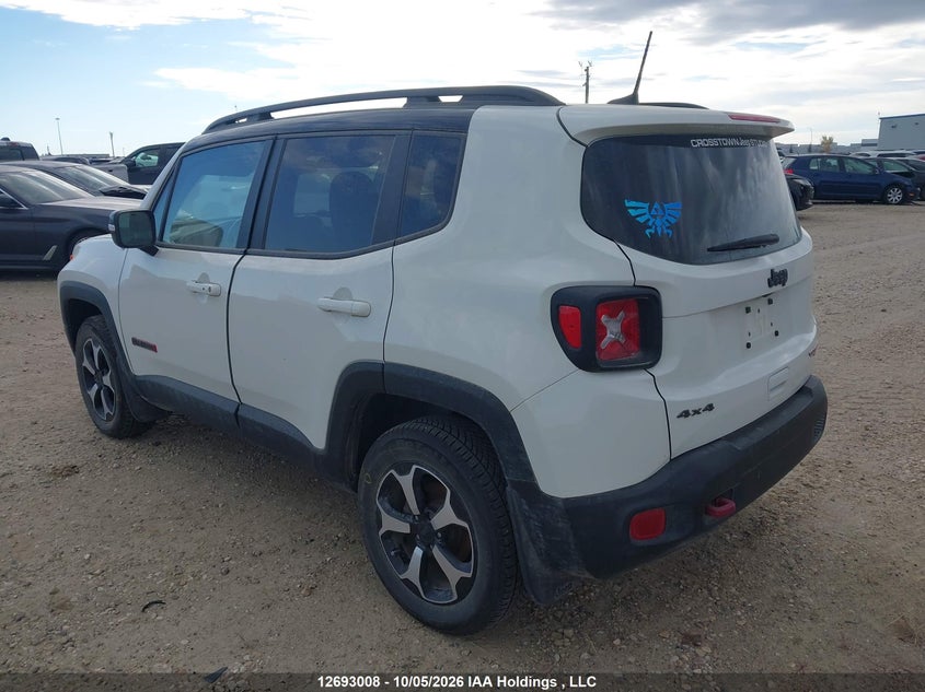 Vin: zacnjdc19mpn26266, lot: 3097923, jeep renegade trailhawk 20213