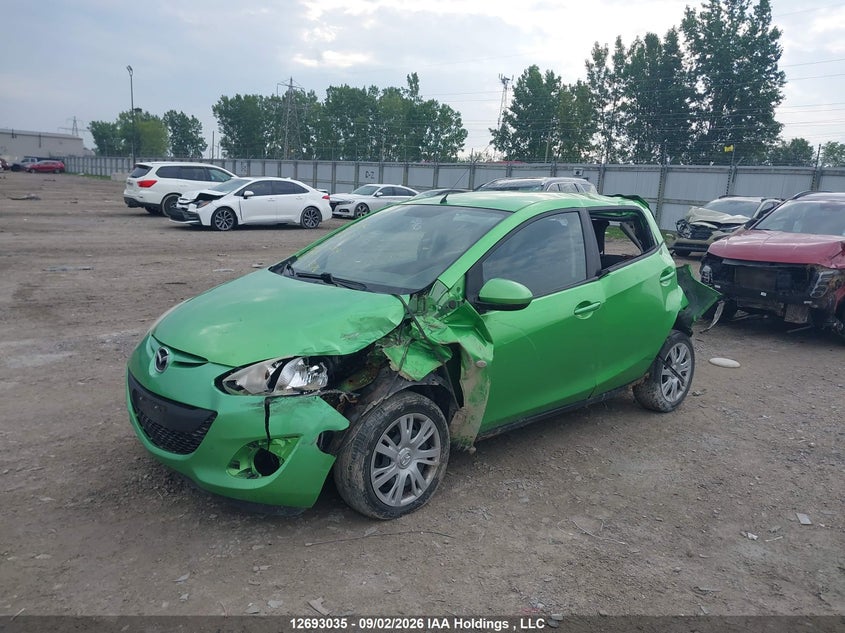 2011 Mazda 2, Удар ззаду, IAAI, VIN JM1DE1HY4B0105534 — фото 2