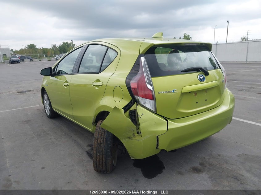 Vin: jtdkdtb34g1120216, lot: 3097953, toyota prius c 20163