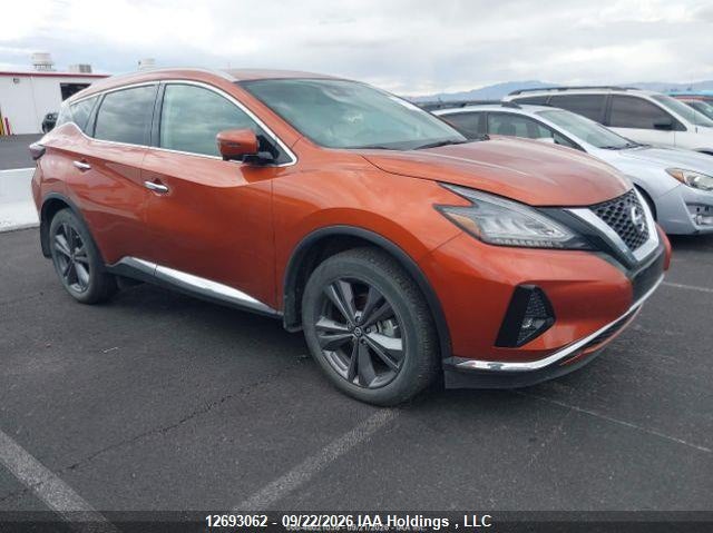 Vin: 5n1az2ds9mc113298, lot: 3097977, nissan murano platinum 20211