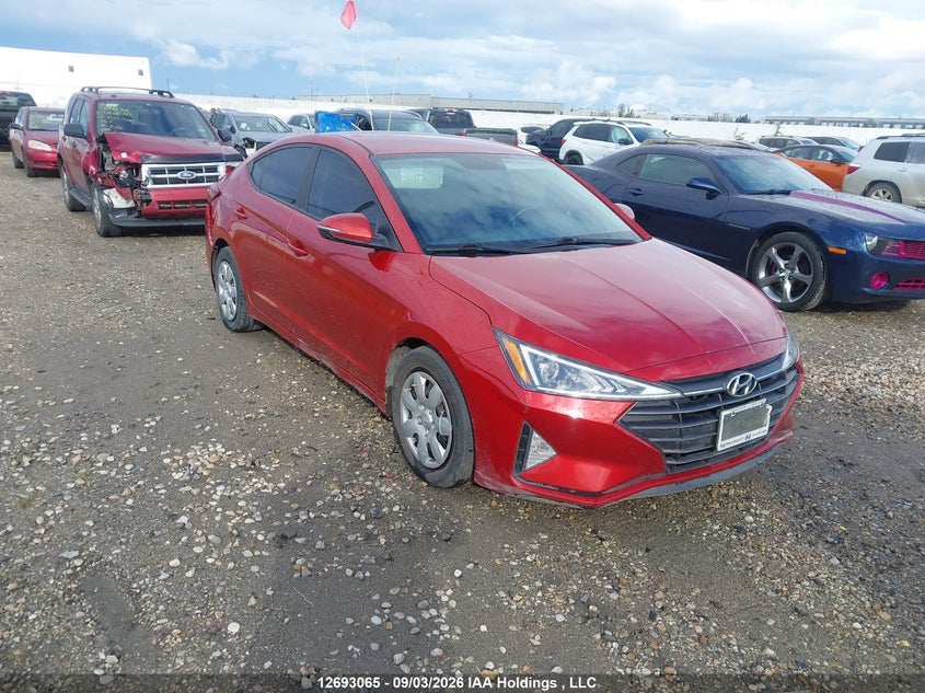 2019 Hyundai Elantra, Rear, IAAI, VIN KMHD84LF3KU857244