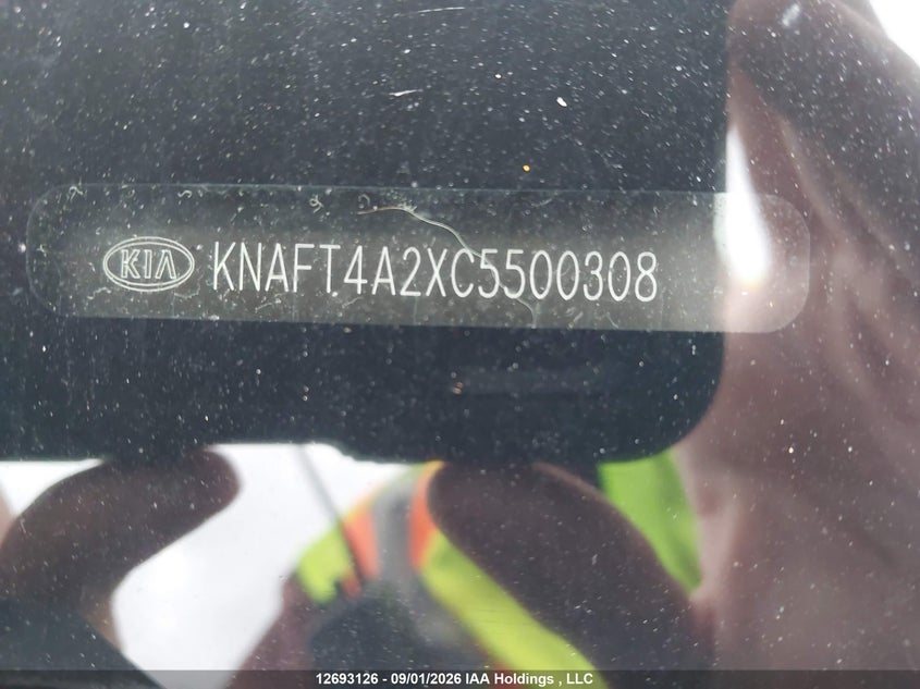 2012 KIA FORTE SEDAN 2.0L I-4 DOHC, VVT, REGULAR , 156HP