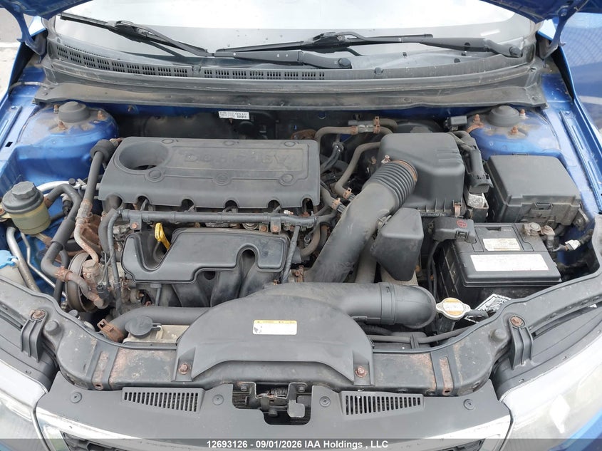 2012 KIA FORTE SEDAN 2.0L I-4 DOHC, VVT, REGULAR , 156HP