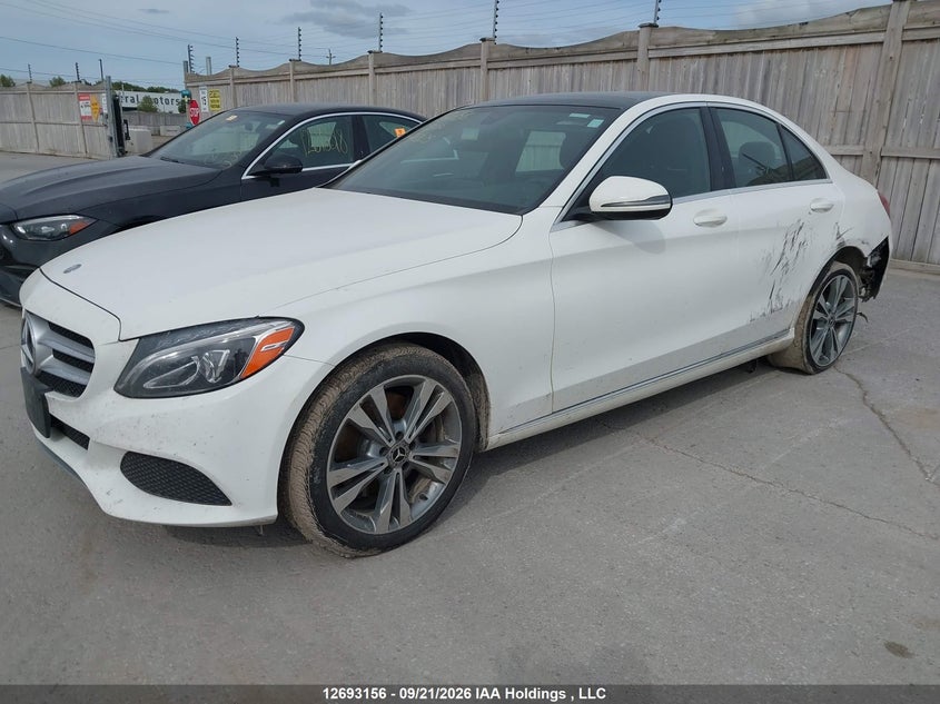 2017 Mercedes-Benz C 300, Левый зад, IAAI, VIN 55SWF4KB7HU218835 — фото 2