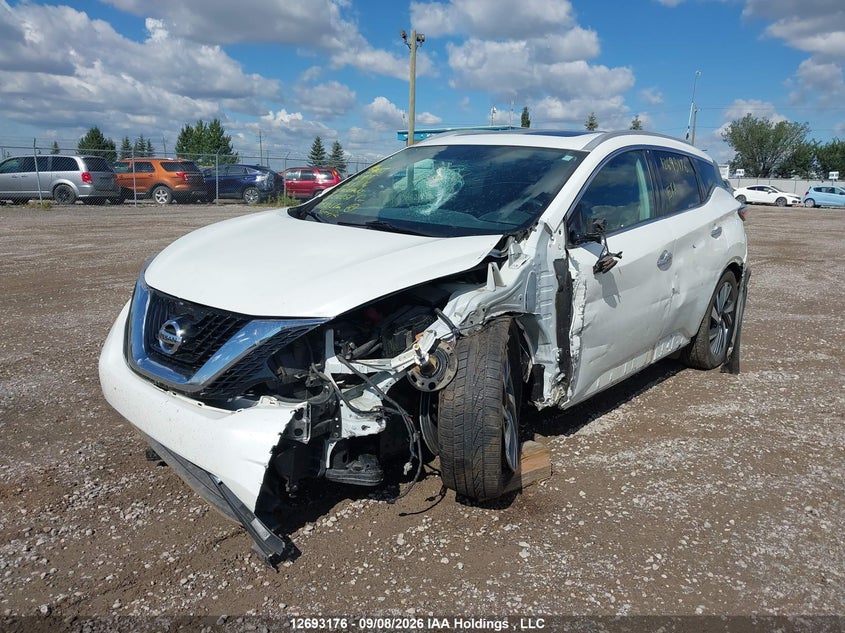 2015 Nissan Murano S/Sl/Sv/Platinum, Удар спереди, IAAI, VIN 5N1AZ2MHXFN210358 — фото 2