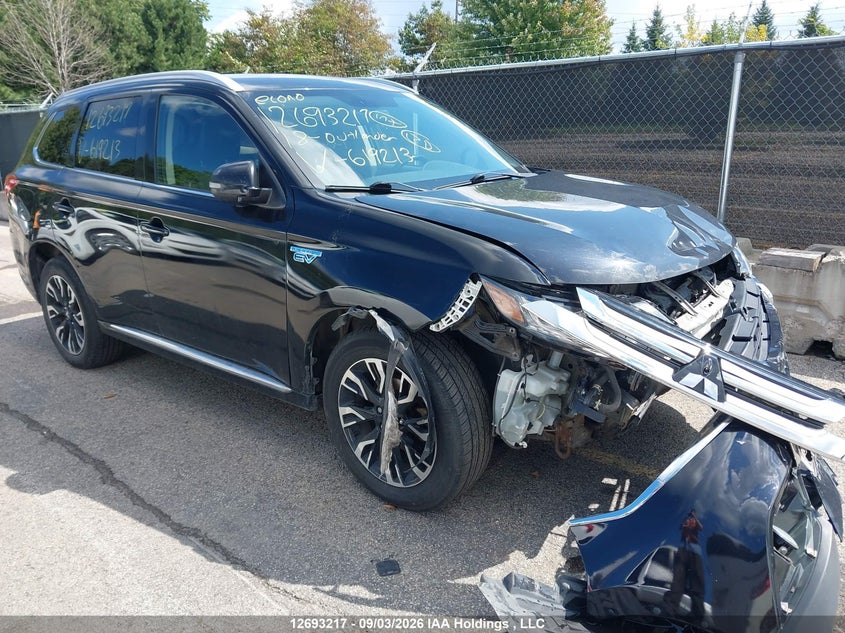 2018 Mitsubishi Outlander Phev, Front, IAAI, VIN JA4J24A5XJZ619213