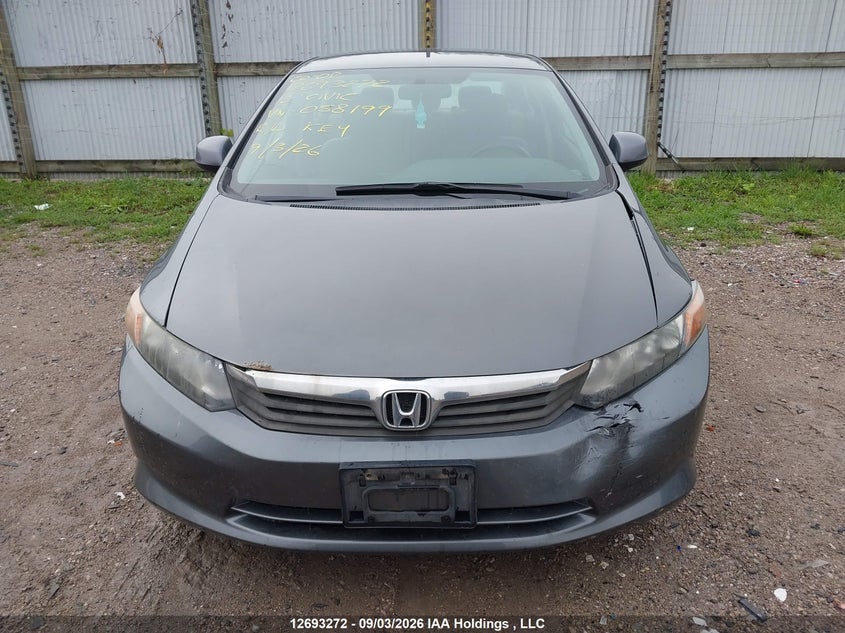 2012 HONDA CIVIC SEDAN 1.8L I4 FI SOHC 16V NF4