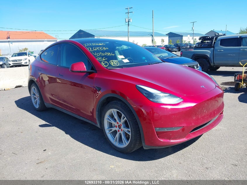 2024 Tesla Model Y, Repossession, IAAI, VIN 7SAYGDEE2RF050586