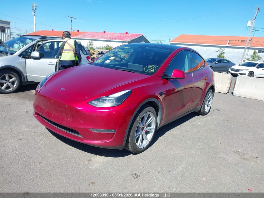 2024 Tesla Model Y, Изъятое, IAAI, VIN 7SAYGDEE2RF050586 — фото 2