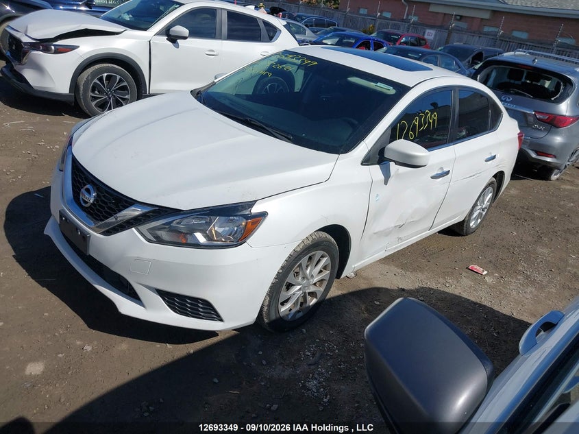 2019 Nissan Sentra 1.8 S/1.8 Sv, Левый бок, IAAI, VIN 3N1AB7AP9KY252621 — фото 2