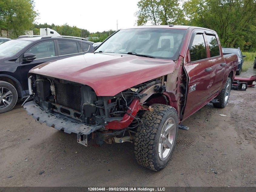 2017 RAM 1500, Front, IAAI, VIN 3C6RR7KT8HG734798 — photo 2