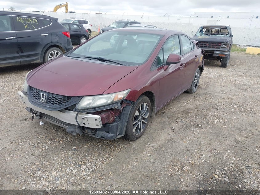 Vin: 2hgfb2f5xdh023680, lot: 3098420, honda civic lx 20132