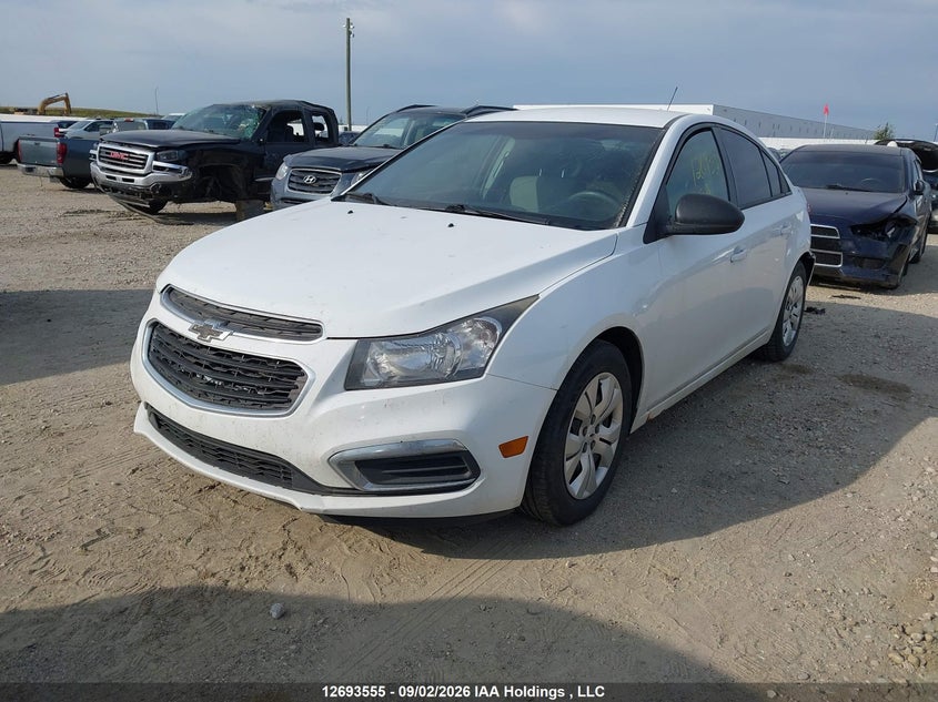 2015 Chevrolet Cruze, Удар сзади, IAAI, VIN 1G1PL5SH2F7188065 — фото 2