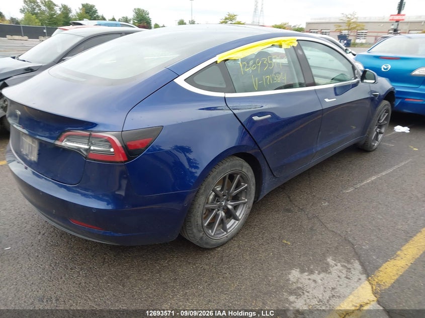 Vin: 5yj3e1ea7jf171384, lot: 3098509, tesla model 3 20184