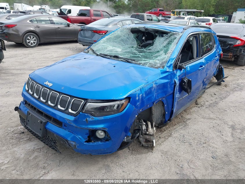 Vin: 3c4njdbb5nt168171, lot: 3098518, jeep compass north 20222