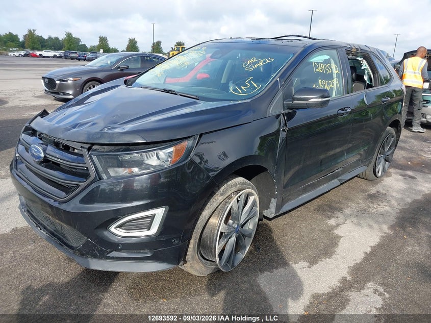 Vin: 2fmpk4apxjbb96259, lot: 3098530, ford edge sport 20182