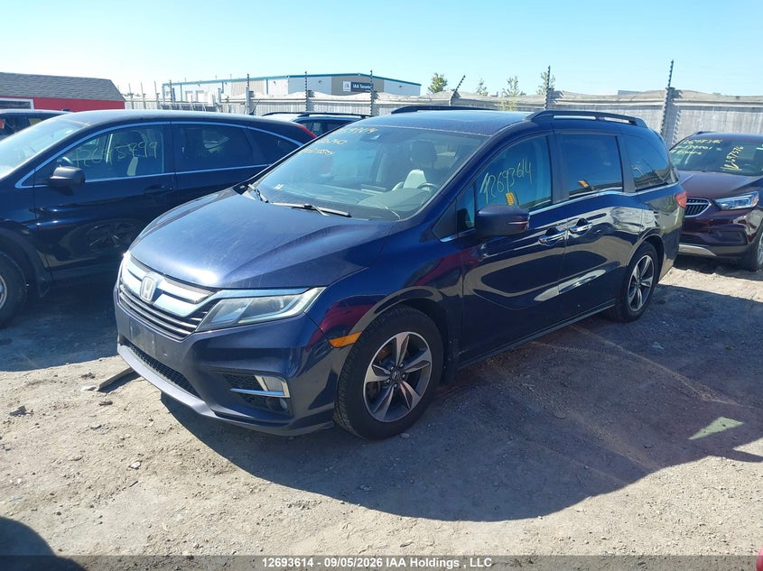 2018 Honda Odyssey, Удар ззаду, IAAI, VIN 5FNRL6H64JB503463 — фото 2