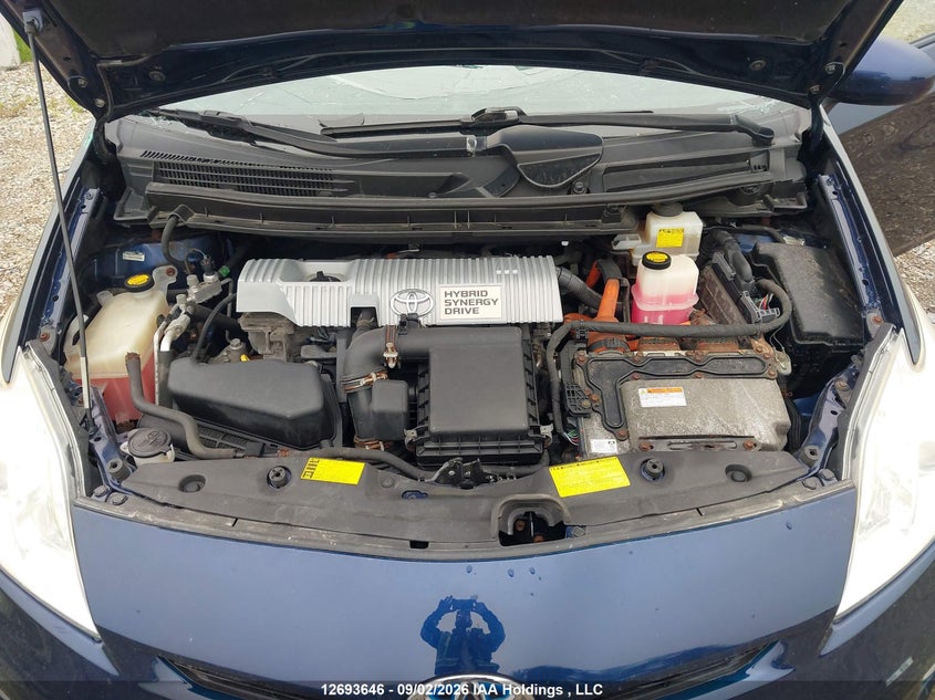 2012 TOYOTA PRIUS HATCHBACK 1.8L I-4 DOHC, VVT, REGULAR , 98HP
