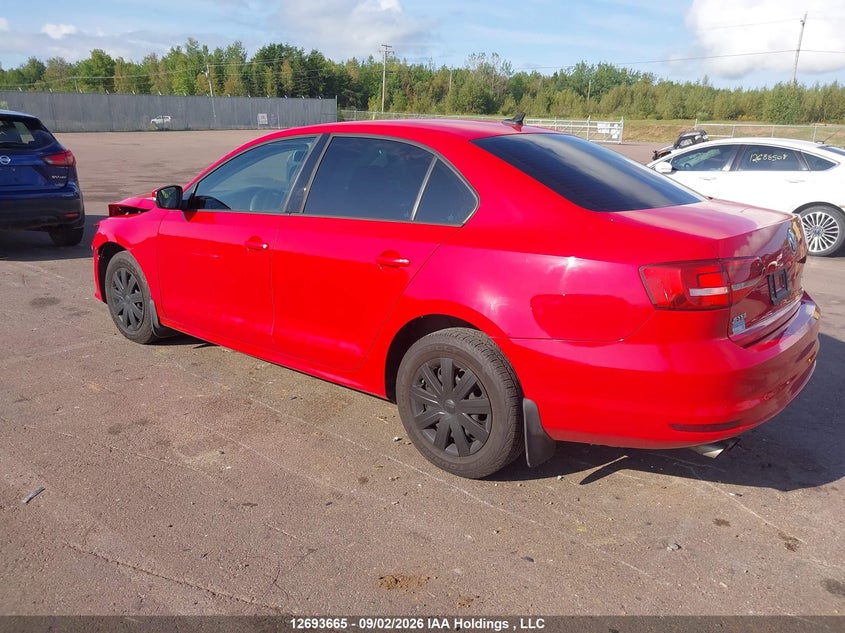Vin: 3vwd07aj4fm322693, lot: 3098604, volkswagen jetta se 20153