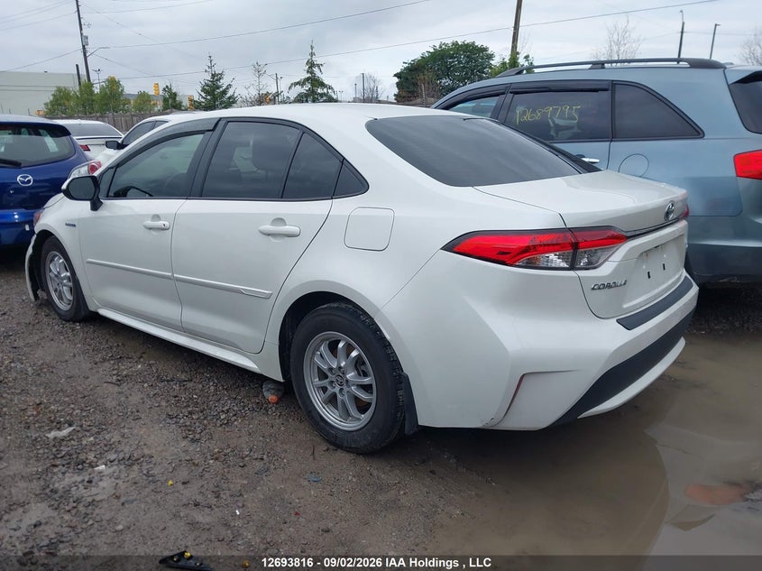 Vin: jtdbamde7mj027604, lot: 3098775, toyota corolla hybrid base w/li battery 20213