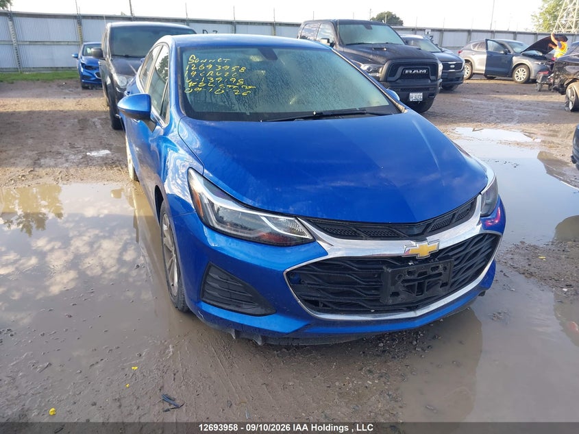 2019 Chevrolet Cruze Lt, Rear, IAAI, VIN 1G1BE5SM2K7139198